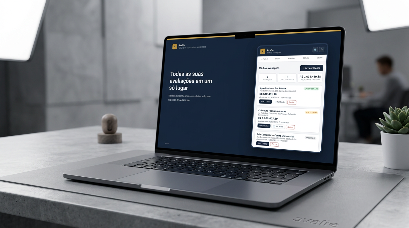 Dashboard com todas as suas avaliações em um só lugar